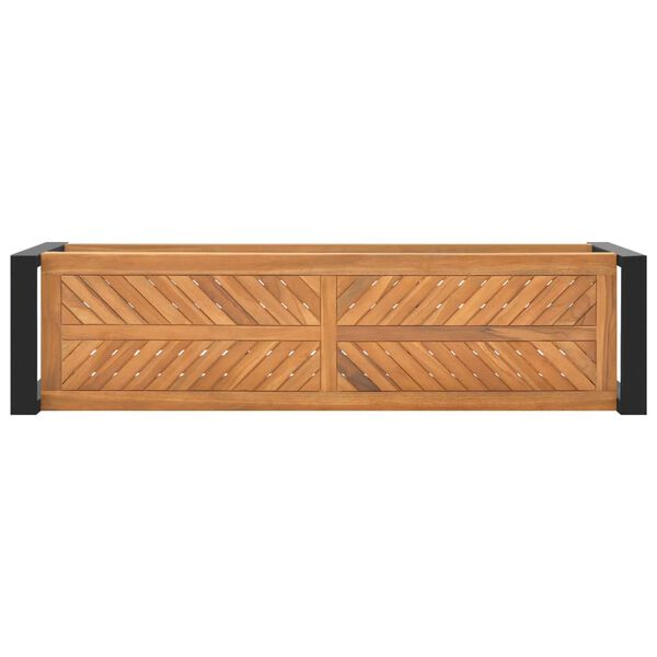 vidaXL Bankje 120 cm massief teakhout