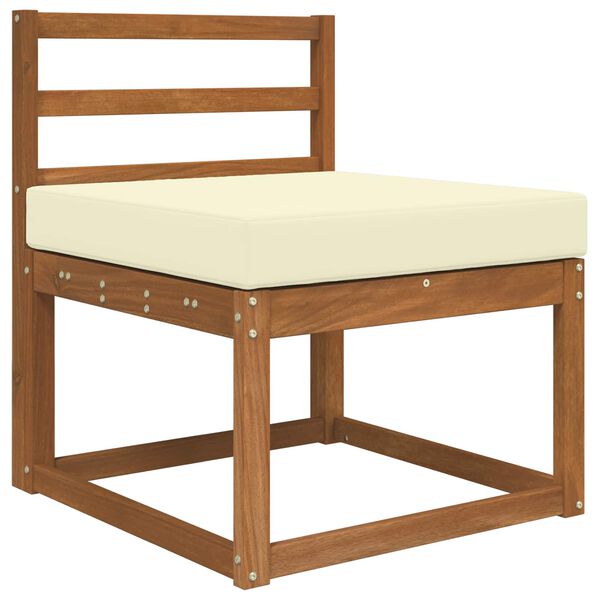 vidaXL Buiten bankkussen Cr&egrave;me 60 x 60 x 8 cm Polyester