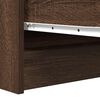 vidaXL Dressoir 100x35x76 cm bewerkt hout bruin eikenkleur
