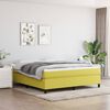 vidaXL Boxspring met matras stof groen 180x200 cm