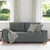 vidaXL Loveseat bank 180x77x82 cm stof donkergrijs