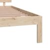 vidaXL Bedframe massief hout 135x190 cm