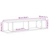 vidaXL Wandschappen 2 st 90x18x20cm bewerkt hout artisanaal eikenkleur