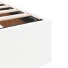 vidaXL Ottoman bed met matras 120x190 cm kunstleer wit