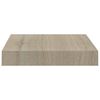 vidaXL Wandschappen zwevend 2 st 23x23,5x3,8 cm MDF eikenkleurig