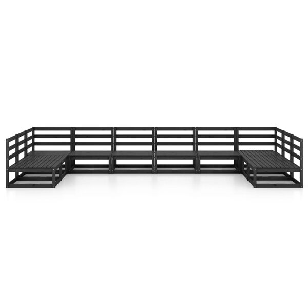 vidaXL 10-delige Loungeset massief grenenhout