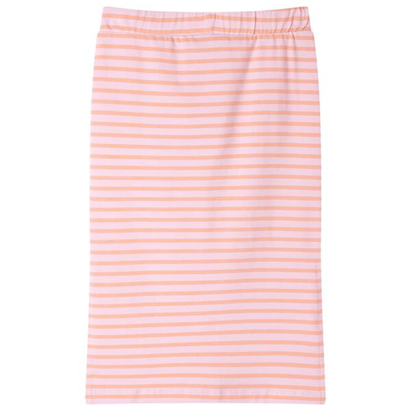 Kinderrokje recht met strepen 128 roze