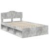 vidaXL Bedframe Concerte Grijs 135 x 190 cm Massief grenenhout