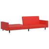 vidaXL Slaapbank 2-zits kunstleer rood