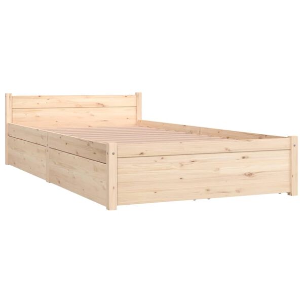 vidaXL Bedframe met lades 100x200 cm