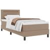 vidaXL Boxspringbed met matras Cappuccino 100 x 200 cm Kunstleer