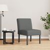 vidaXL Fauteuil stof donkergrijs