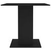 vidaXL Eettafel 80x80x75 cm bewerkt hout zwart