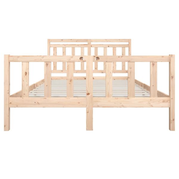 vidaXL Bedframe massief hout 150x200 cm