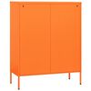 vidaXL Opbergkast 80x35x101,5 cm staal oranje