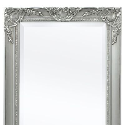 vidaXL Wandspiegel Barok 100 x 50 cm zilver