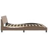 vidaXL Bedframe "Dover" kunstleer cappuccinokleurig 180x200 cm