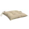 vidaXL Stoelkussens 2 st 40x40x7 cm oxford stof beige