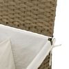 vidaXL Wasmand met 2 vakken 53x35x57 cm poly rattan