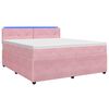 vidaXL Boxspringbed met matras Roze 180 x 200 cm Fluweel