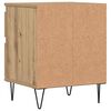 vidaXL Nachtkastjes 2 st 40x35x50cm bewerkt hout artisanaal eikenkleur