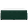 vidaXL Boxspring met matras fluweel donkergroen 180x200 cm