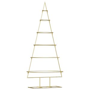 vidaXL Metalen kerstboom met standaard Goud 150 cm Poedergecoat staal