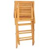 vidaXL Opklapbare stoelen, 8 stuks, 56x63x90 cm, massief teakhout