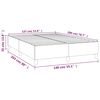 vidaXL Boxspring bed stof lichtgrijs 140x200 cm