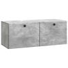 vidaXL Wandbeugel TV-kast 78,5 x 31 x 30 cm Betongrijs Bewerkt hout