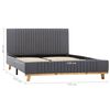 vidaXL Bedframe stof lichtgrijs 120x200 cm