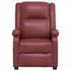 vidaXL Massagestoel elektrisch kunstleer wijnrood