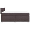 vidaXL Boxspring met matras stof donkerbruin 140x190 cm