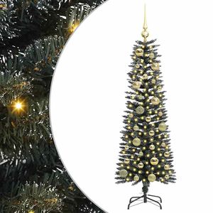 vidaXL Kunstkerstboom met 150 LED Groen 120 cm PVC en Plastic en Staal