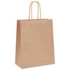 vidaXL Papieren zakken 50 st met hengsels 18x8x22 cm bruin