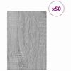 vidaXL Decorpanelen 50 pcs Grijs Sonoma 40 x 60 x 0.27 cm Bewerkt hout