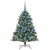 vidaXL Kunstkerstboom met 150 LED Groen 120 cm PVC en Plastic en Staal