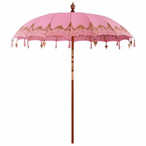 vidaXL Balinese Parasol Roze 215 x 215 x 260 cm