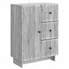 vidaXL Dressoir met lade Grijs sonoma 66 x 34,5 x 90 cm Bewerkt hout