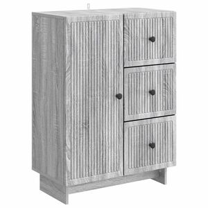 vidaXL Dressoir met lade Grijs sonoma 66 x 34,5 x 90 cm Bewerkt hout