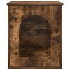 vidaXL Kattenhuis Gerookt eiken 53 x 52 x 62 cm Bewerkt hout