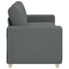 vidaXL Loveseat bank 140 cm stof donkergrijs