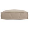 vidaXL Palletkussen voor zitting Taupe 50 x 50 x 12 cm Oxford stof