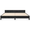 vidaXL Bedframe zonder matras 160x200 cm fluweel zwart