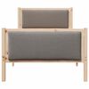 vidaXL Bedframe met hoofdeinde Taupe 100 x 200 cm Stof
