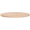 vidaXL Tafelblad rond &Oslash;80x2,5 cm onbehandeld massief eikenhout