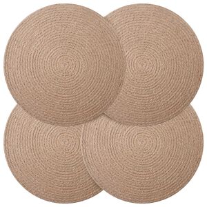 vidaXL Jute placematten 4 st Naturel 100% Tossa Jute