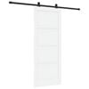 vidaXL Schuifdeur ORKDAL Wit 83 x 202 cm Massief grenenhout
