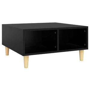 vidaXL Salontafel 60x60x30 cm bewerkt hout zwart