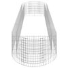 vidaXL Gabion plantenbak verhoogd 400x100x50 cm gegalvaniseerd ijzer